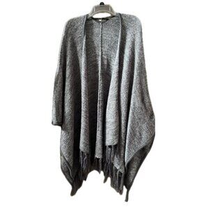 Gray Women's Long Cardigan Sweater